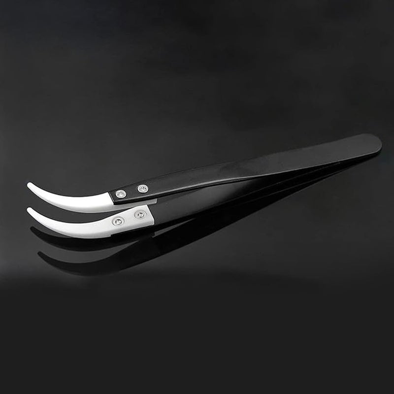 Stainless Steel ESD Tweezers Set For Electronics Repair Jewelry Craft Anti Static - Image 3