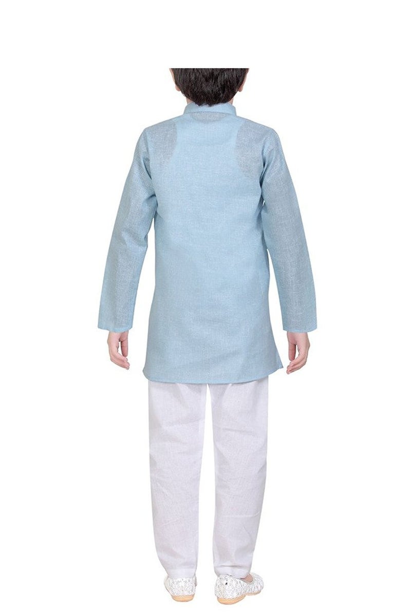 Royal Kurta 100% Cotton Kurta Pyjama Set For Kids - Image 3