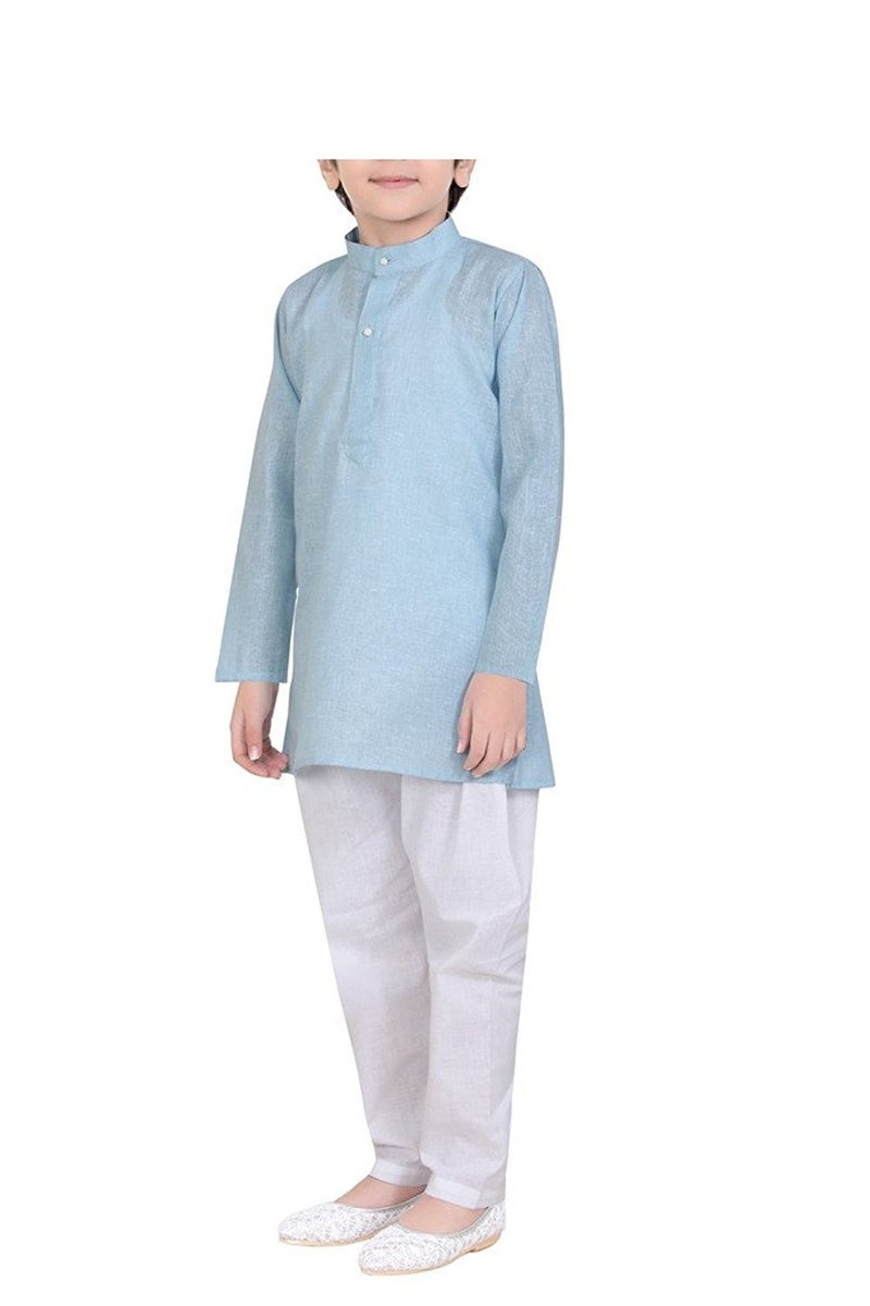 Royal Kurta 100% Cotton Kurta Pyjama Set For Kids - Image 2
