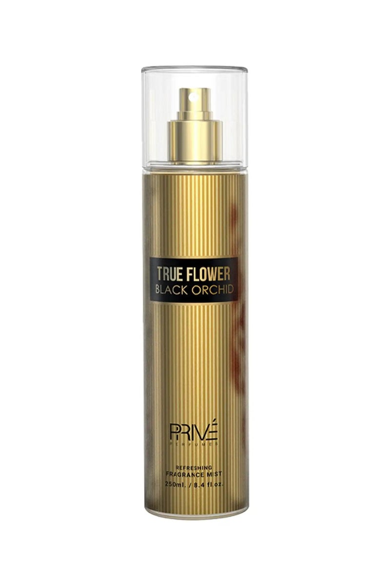PRIVE True Flower Black Orchid Refreshing Fragrance Mist For Unisex - 250 ML