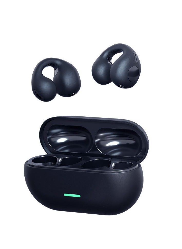 General - Wireless Ear Clip Bone Conduction Headphones, Open Sport Bone Conduction Earbuds, Bluetooth 5.3 Bone Conduction Head Set, Mini Running Workout Painless Wearing Earring Earphone - Image 1