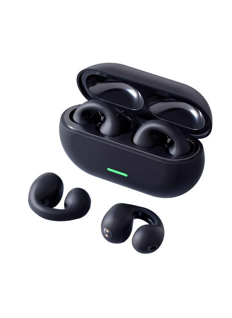 General - Wireless Ear Clip Bone Conduction Headphones, Open Sport Bone Conduction Earbuds, Bluetooth 5.3 Bone Conduction Head Set, Mini Running Workout Painless Wearing Earring Earphone - Image 1