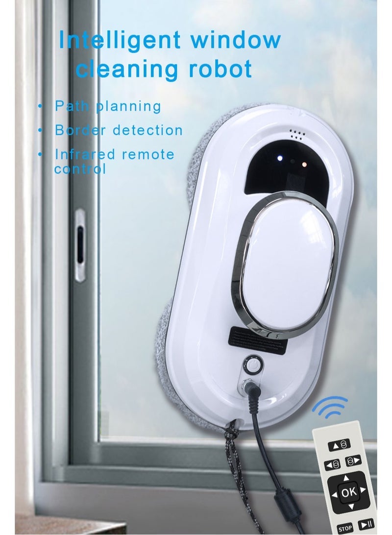 Window Cleaning Robot, Automatic Glass Cleaning Robot with Ultrasonic Water Spray And Control, Electric Smart Cleaner Machine For Outdoor/ Indoor Windows - Image 1