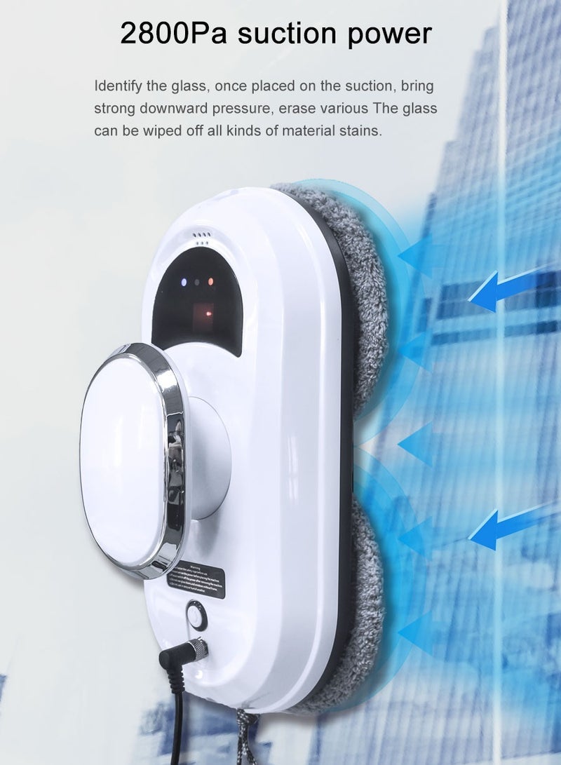 Window Cleaning Robot, Automatic Glass Cleaning Robot with Ultrasonic Water Spray And Control, Electric Smart Cleaner Machine For Outdoor/ Indoor Windows - Image 2
