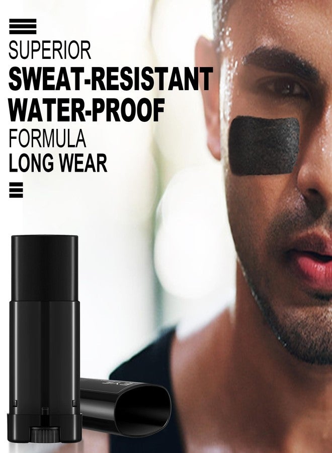 CCBeauty 3Pack Black Eye Black Stick Baseball, Halloween Face Paint Makeup, Sweatproof Drip Stick EyeBlack Football Sports Accessories, Professional Painting Kit for Cosplay Costume Party - Image 2