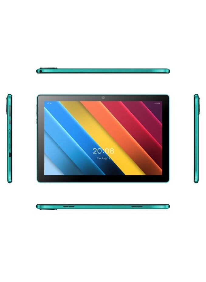 Oteeto - Oteeto TAB 10 Pro Tablet/Single SIM 5G Network/8GB RAM + 512GB ROM/5G Wifi/8000 mAh/8MP Front + 13MP Rear Camera/Quad Core 2.0GHz Processor/Android 13/Includes Keyboard,Mouse,Touch Pen,OTG,Flip Cover Green - Image 1