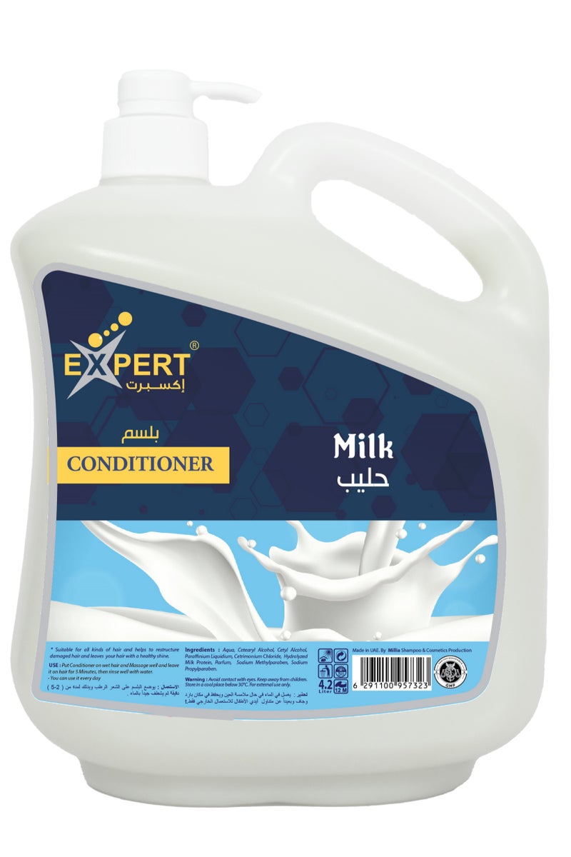 إكسبرت بلسم إكسبرت بخلاصة الحليب – ترطيب وتنعيم فائق للشعر – لجميع أنواع الشعر – 4.2 لتر