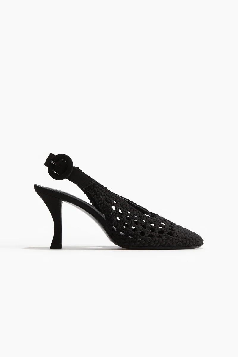 H&M Braided canvas slingbacks