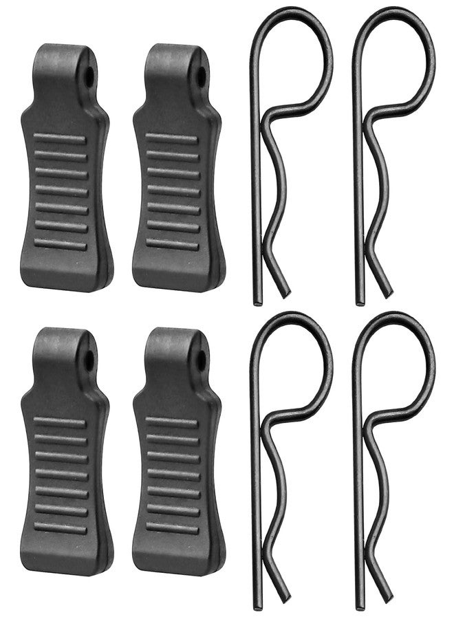 FriHobby 50pcs FriHobby RC Body Clips with Pull Tabs RC Pins Compatible with Slash Arrma Axial SCX10 Redcat Losi Tamiya HPI HSP Himoto 1/8 1/10 1/12 1/14 RC Car (Black) - Image 4