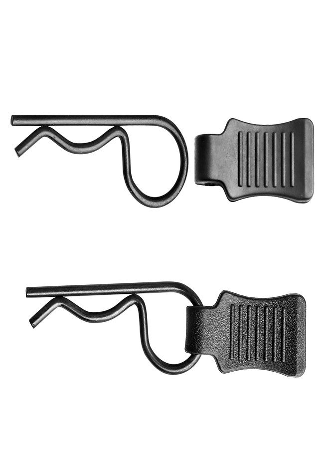 FriHobby 50pcs FriHobby RC Body Clips with Pull Tabs RC Pins Compatible with Slash Arrma Axial SCX10 Redcat Losi Tamiya HPI HSP Himoto 1/8 1/10 1/12 1/14 RC Car (Black) - Image 3
