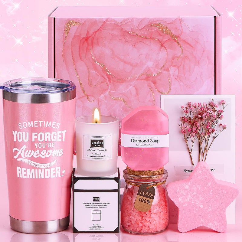 Birthday Pamper Gifts for Women Unique Self Care Package Relaxation Spa Bath Set for Her Get Well Soon Gifts for Women Ladies Pamper Hamper Birthday Gifts Presents for Friends Sister Mum Wife
