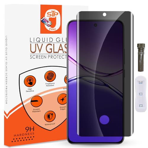 STP FEEL® UV Advanced Privacy Tempered Glass Screen Protector Compatible for Realme P3 Pro 5G (6.83 Inch, Pack of 1) Full Edge to Edge Coverage Anti-Spy/Anti-Peeping 9H Hardness - Image 1