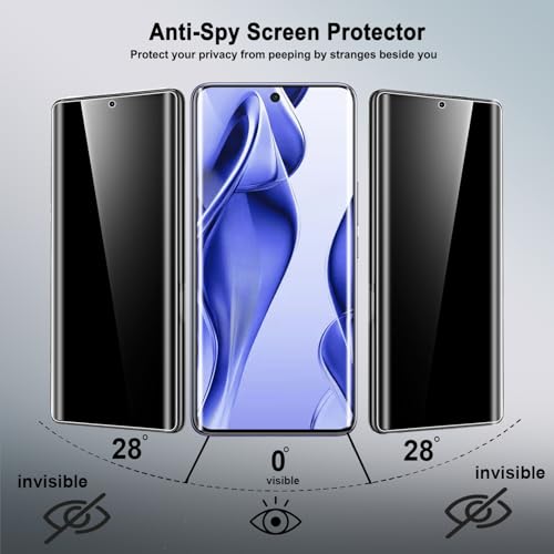 STP FEEL® UV Advanced Privacy Tempered Glass Screen Protector Compatible for Realme P3 Pro 5G (6.83 Inch, Pack of 1) Full Edge to Edge Coverage Anti-Spy/Anti-Peeping 9H Hardness - Image 2