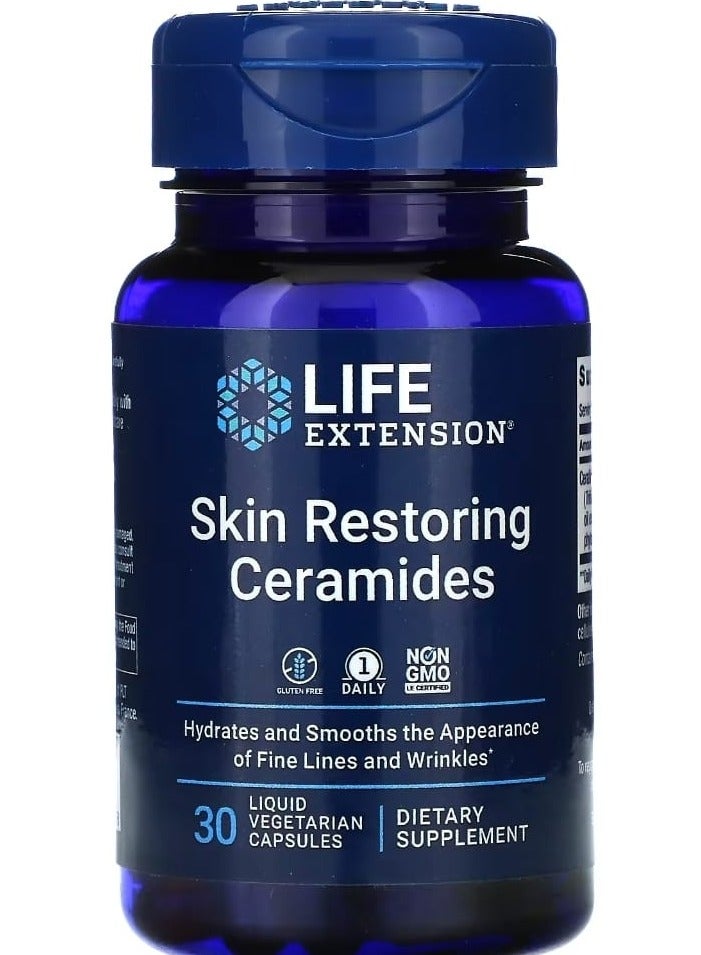 Skin Restoring Ceramides 30 Liquid Vegetarian Capsules
