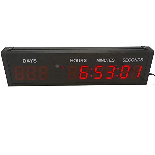 BTBSIGN LED Countdown Clock Safety Event Timer with Remote and Buttons for 1.8'' 9 Digits - Image 3