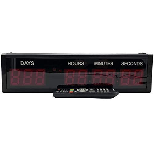 BTBSIGN LED Countdown Clock Safety Event Timer with Remote and Buttons for 1.8'' 9 Digits - Image 5