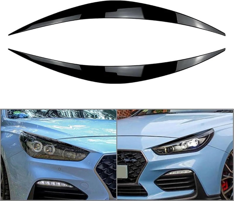 DEMULAX Car Headlight Eyelid Trims for Hyundai i30 MK3 - Image 2