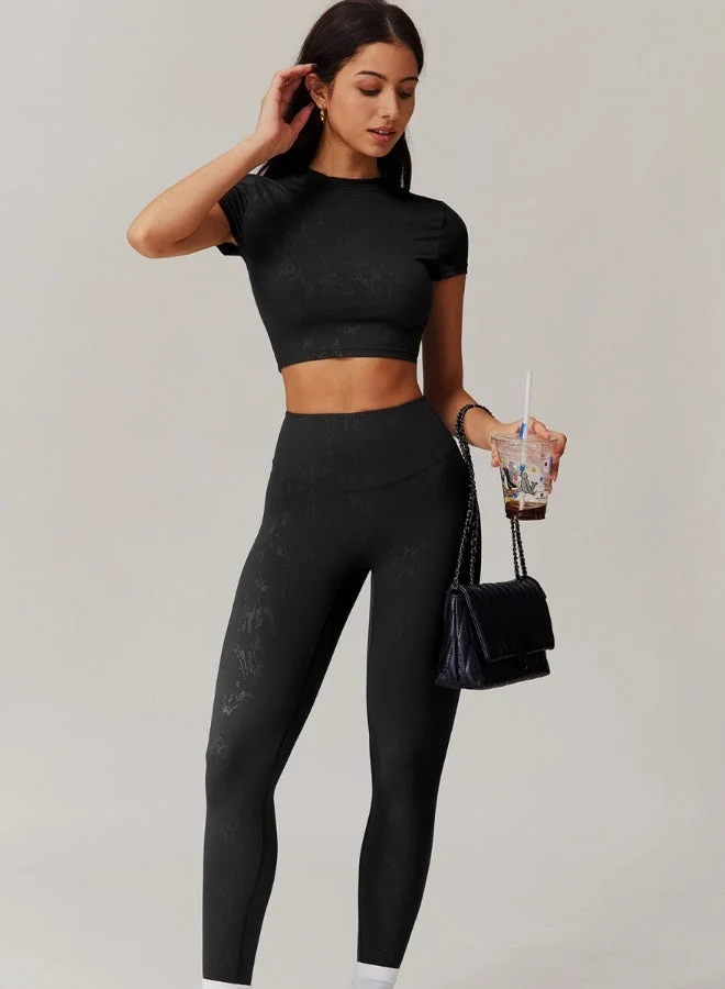 Womens Crop Top Short Sleeves