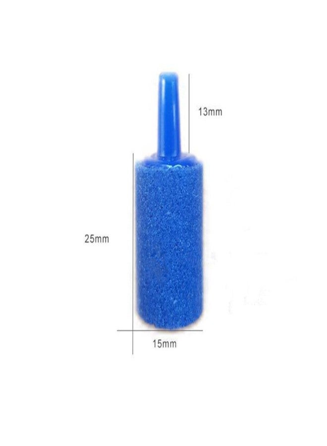 Saim 50 Pack 1 Inch Air Stone, Blue Cylinder Bubble Diffuser Airstone Fish Tank Bubbler Air Pump Accessories for Aquariums Hydroponics - Image 2