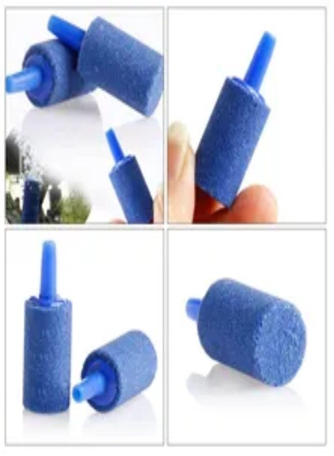 Saim 50 Pack 1 Inch Air Stone, Blue Cylinder Bubble Diffuser Airstone Fish Tank Bubbler Air Pump Accessories for Aquariums Hydroponics - Image 4