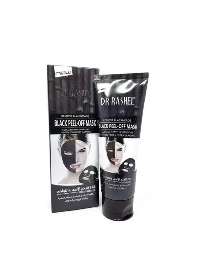 DR. RASHEL Dr.Rashel Black Peel-Off Mask, Tighten Pores And Deep Cleansing- 120gms - Image 3