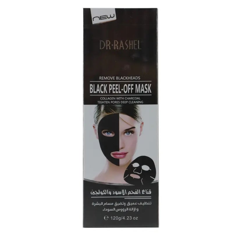 DR. RASHEL Dr.Rashel Black Peel-Off Mask, Tighten Pores And Deep Cleansing- 120gms - Image 1