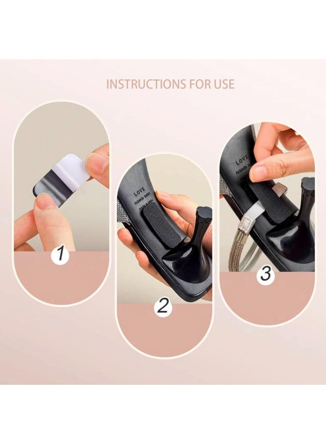 3 Pairs Elastic High Heels Shoe Straps - Rhinestone Detachable Shoe Belt for Women, Reusable Adjustable Heel Straps for Sandals & Slippers - Image 5