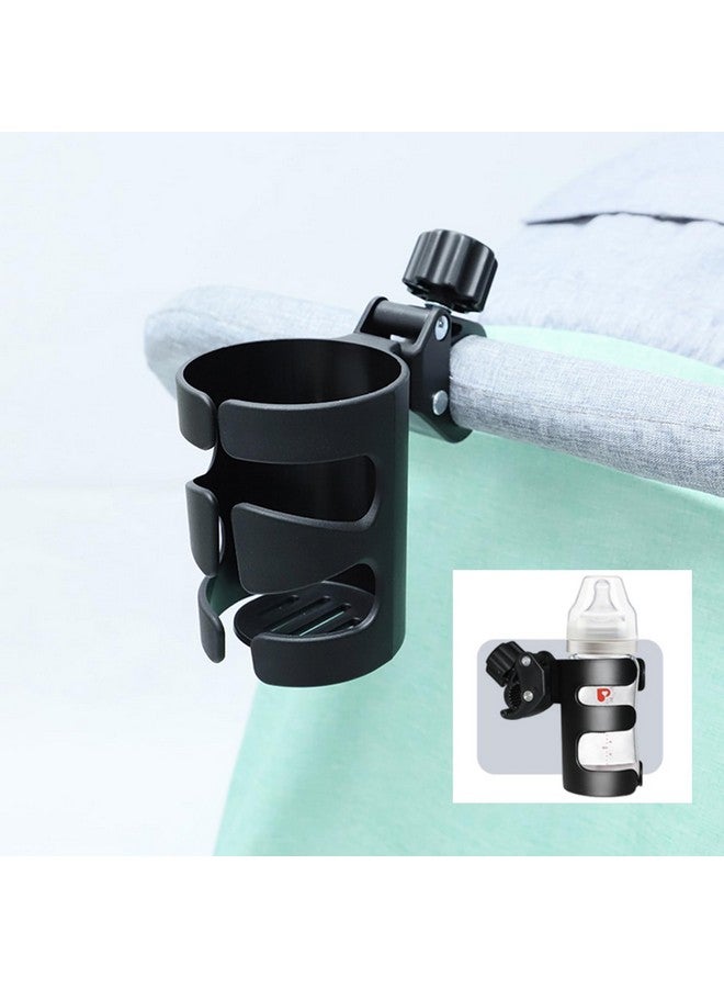 PandaEar Stroller Cup Holder, Universal Cup Holder, Bike Cup Holder Durable, Easy to Install for Stroller, Bike, Wheelchair, Walker, Scooter (Black) - Image 4