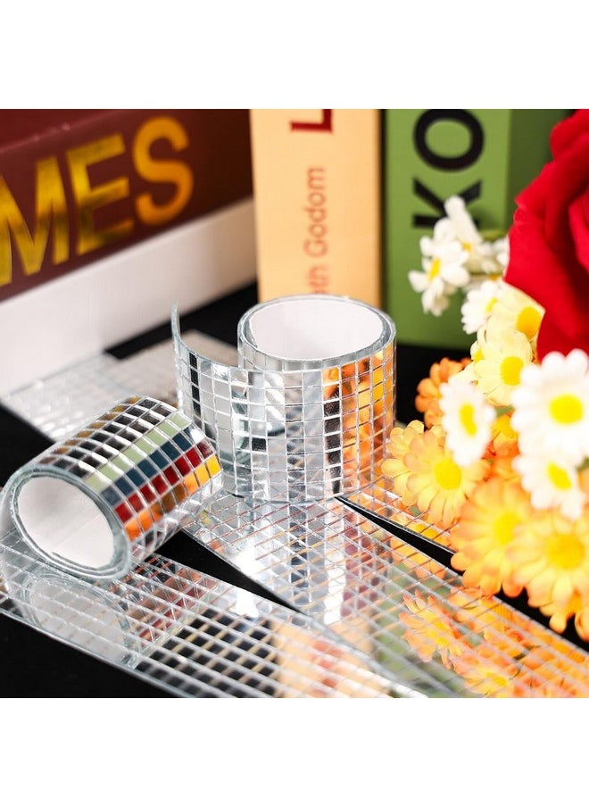 PP OPOUNT PP OPOUNT 2160 PCS Disco Ball Tiles, Self-Adhesive Mirror Tiles for Crafts, Small Mirror Mosaics Tiles for Indoor Decoration, DIY Disco Balls, Vases, Cups, Photo Frames (5 x 5 mm)  - Image 5