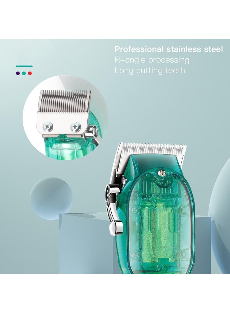 SYOSI Hair Clippers for Men, Hair Trimmer Transparent, Adjustable Beard Trimmer, Cordless Hair Trimmer Electric Barber Digital Display Clipper for Men - Image 5