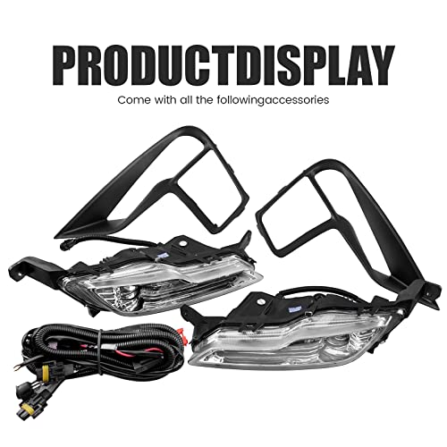 DLAA Fog Lights Led For Ford Explorer 2018 2019 Front Fog Lamps Kit Car Styling Spot Light With Cables, Clear Lens - 1 Pair - Image 2