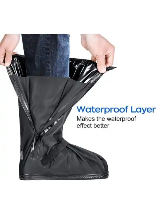 Ebakbak - Motorcycle Shoe Boot Cover Raincoat Waterproof Elastic Motor Leg Raincoat Mud Protection - Image 1