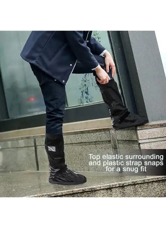 Ebakbak - Motorcycle Shoe Boot Cover Raincoat Waterproof Elastic Motor Leg Raincoat Mud Protection - Image 1