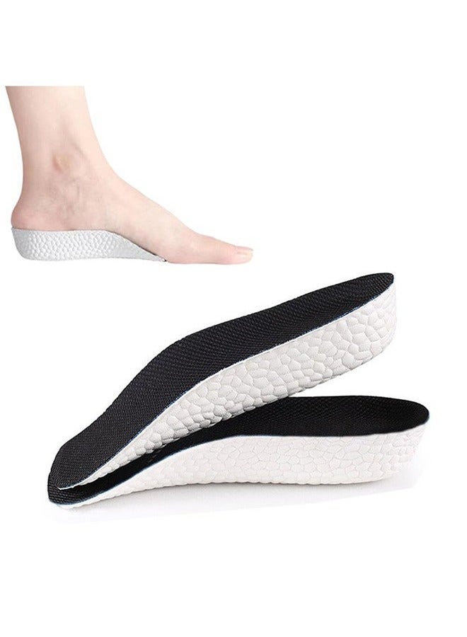 1 Pair Invisible Height Increasing Insoles, 2.5cm Heel Lift Foot Pads for Men & Women, Breathable Shock Absorbing Sports Inserts - Image 1