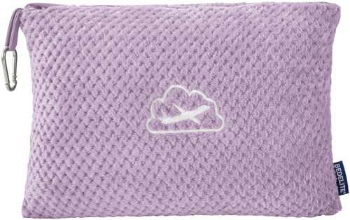 BEDELITE Travel Blanket with Bag UltraSoft Jacquard Fleece Blanket with Luggage Sleeve Backpack Clip Airplane Blanket Travel Essentials Lavender - Image 1