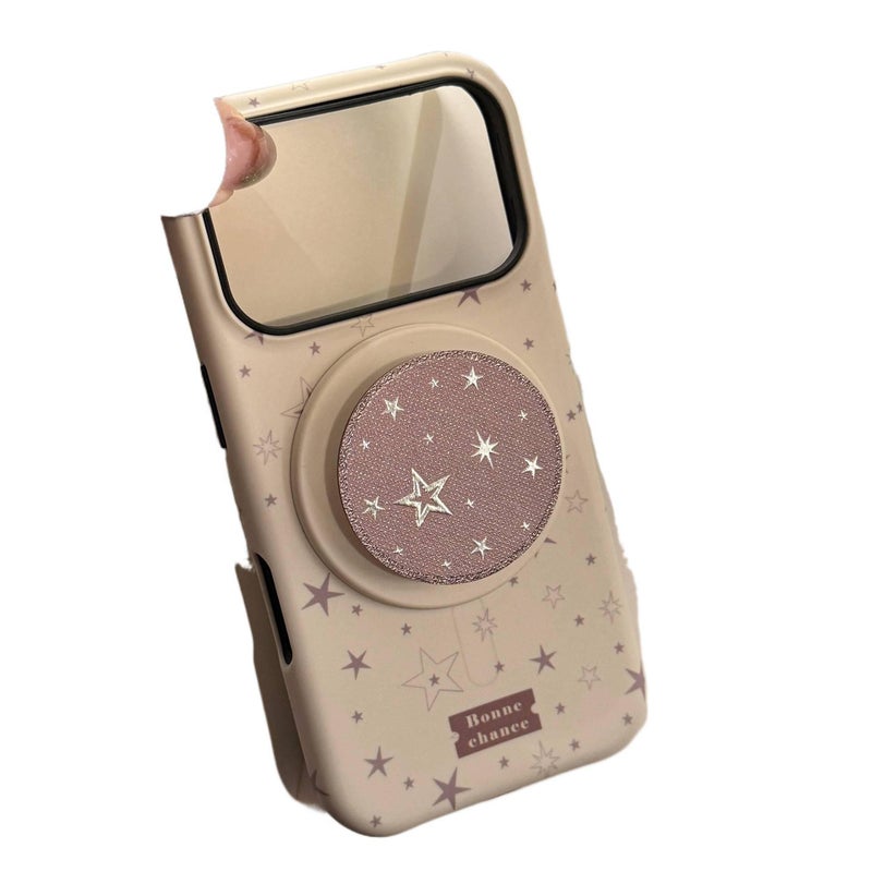 MagSafe iPhone 14 Plus Case Protective Film for iPhone 14 14 Plus 14 Pro 14 Pro Max with Graffiti Star Pattern and Kickstand in Black - Image 4