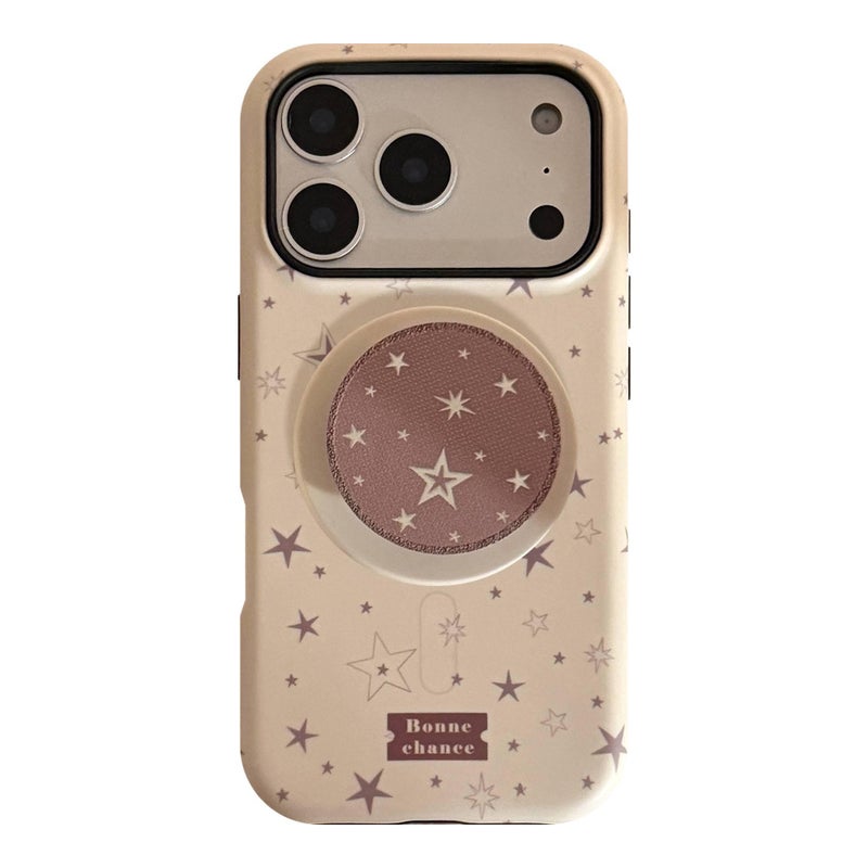 MagSafe iPhone 14 Plus Case Protective Film for iPhone 14 14 Plus 14 Pro 14 Pro Max with Graffiti Star Pattern and Kickstand in Black - Image 5