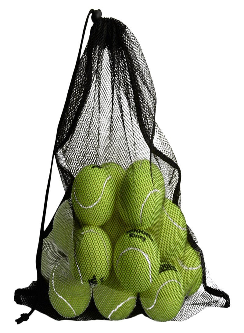 Mesh Sports Equipment Bag Drawstring Storage Sack for Tennis Squash Balls Shoes  - Image 5