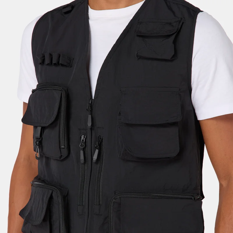 Sun and Sand Sports Black Men's Utility Vest for Men | Best Price UAE