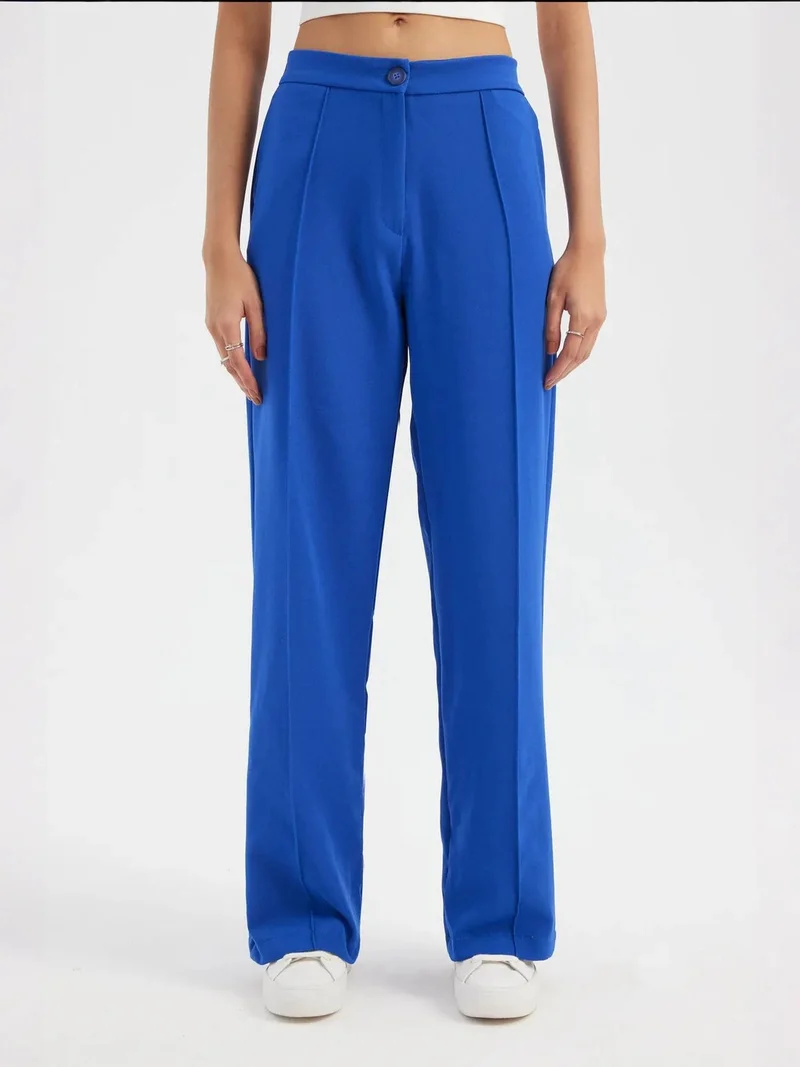 High Waist Wide Leg Trousers