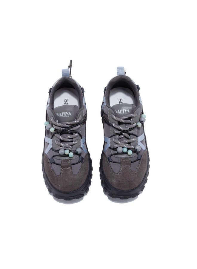 SAFIYA Saturday Platform Chunky Dad Shoes Women's 2025 Autumn Retro Workwear Outdoor Height-increasing Versatile Casual Sneakers - Image 4