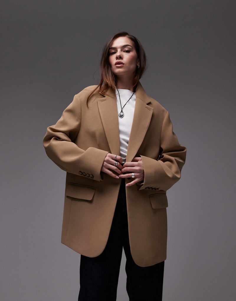 TOPSHOP Co Ord Grandad Style Blazer  - Image 1