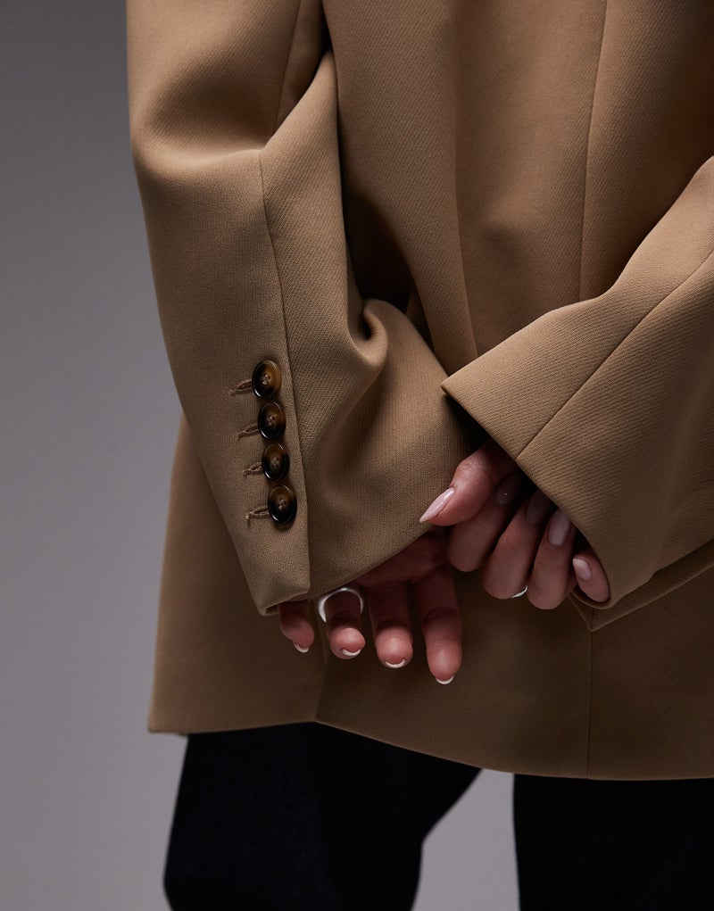 TOPSHOP Co Ord Grandad Style Blazer  - Image 3