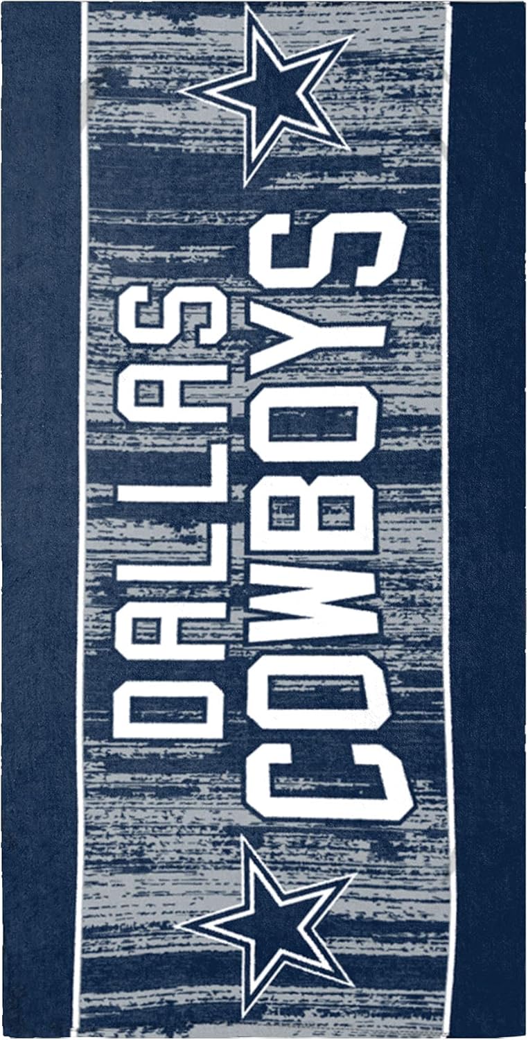 FOCO NFL Unisex-Adult NFL Team Color 60" x 30" Big Logo Beach Towel - Image 1