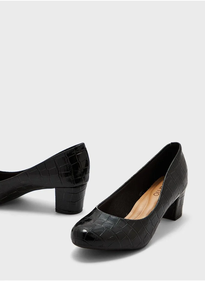 Beira Rio Mid Heels Shoes for Women – Classic Mid Heel Pumps for Girls & Ladies Office Wear