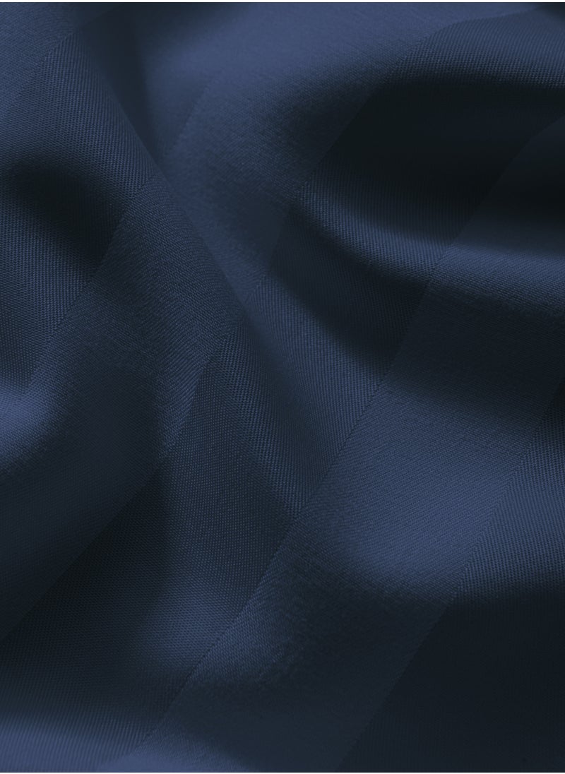Master Home Textile Microfiber Hotel Duvet Cover Sets, Fits 160 cm x 200 cm Size Bed, 4 Pcs Queen Size, Hotel Stripe Pattern  - Image 5