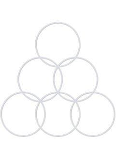 Mudder 6 Pieces Rubber Gasket Replacement Seal White O-ring Compatible with Magic Bullet 250W  - Image 1