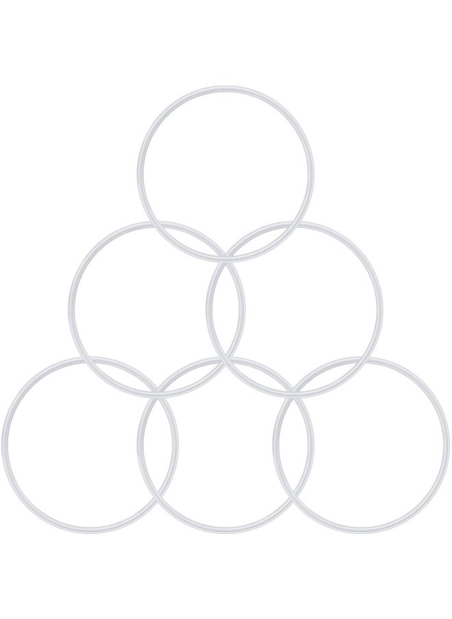 Mudder 6 Pieces Rubber Gasket Replacement Seal White O-ring Compatible with Magic Bullet 250W  - Image 1