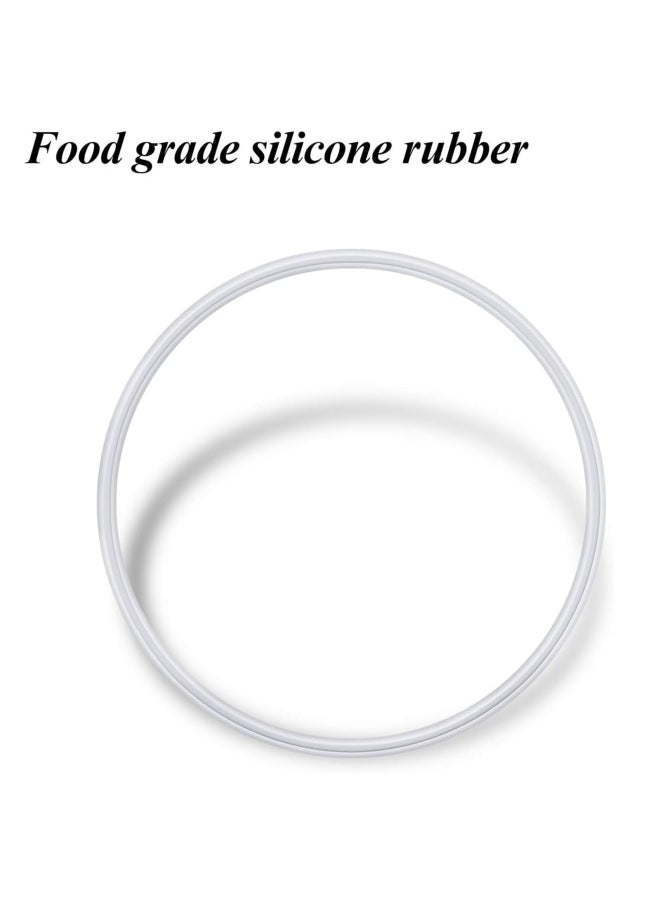Mudder 6 Pieces Rubber Gasket Replacement Seal White O-ring Compatible with Magic Bullet 250W  - Image 4