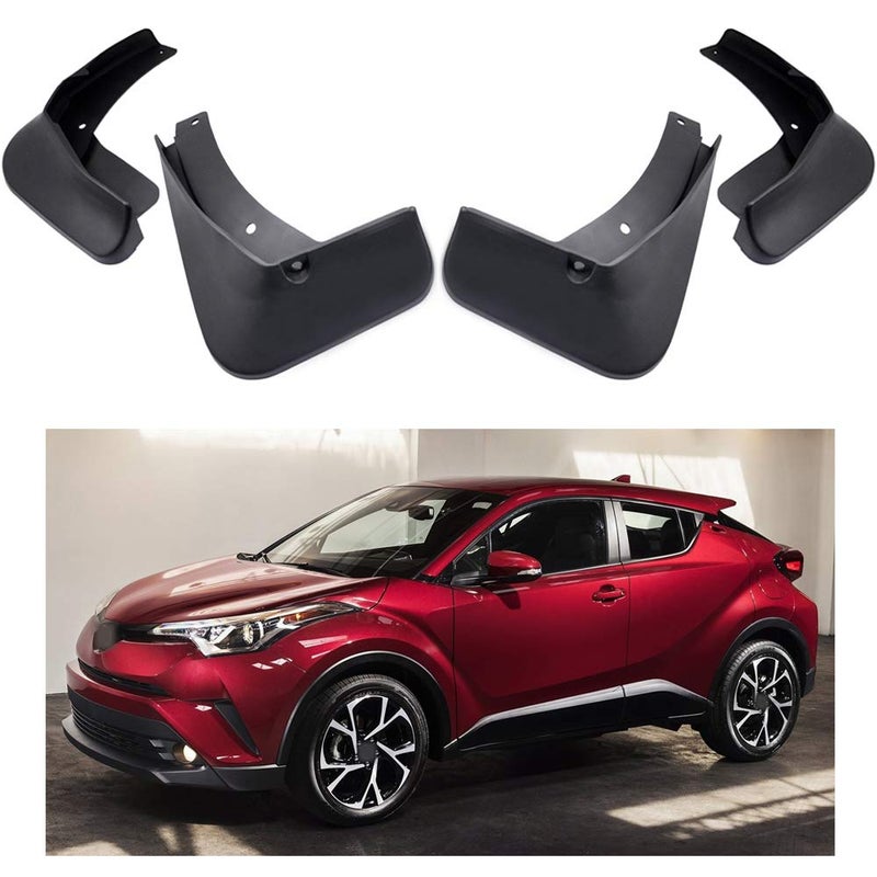 MOERTIFEI MOERTIFEI Car Mudguard Fender Mud Flaps Splash Guard Compatible with Toyota C-HR CHR 2018 2019 2020 2021  - Image 1